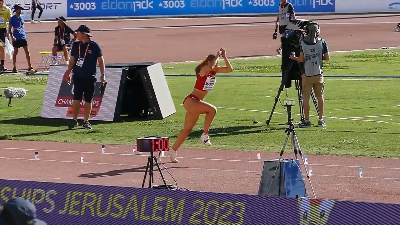 🍑 Pawg Spanish Long Jumper Laura Martinez U20 Championship...