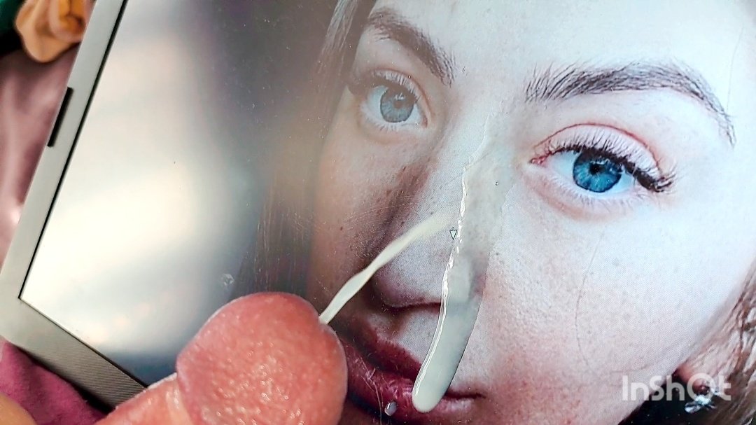 Massive cum on stepsister's face and dirty panties. Facial tribute on  teenage face #aocf02mF